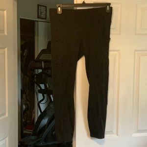 Black leggings with cargo like side pockets